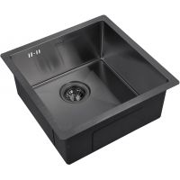 Кухонная мойка ZorG PVD Grafit Графит арт-PVD 4444 GRAFIT — фото 1, Кухонные мойки