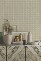 Обои Alessandro Allori Provasi Винил на флизелине (1,06*10) Бежевый, Геометрия/Ромб арт-2503-5 — фото 2, Обои для стен