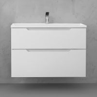 Тумба под раковину Raval Wector 90 подвесная Белая арт-Wct.01.90/P/W/MD — фото 4, Тумбы под раковину