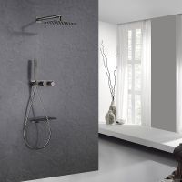 Душевая система Abber Rund с термостатом Никель арт-AF8750NG — фото 2, Встраиваемые душевые комплекты