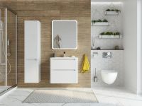 Товар: Зеркало STWORKI Монтре 70 Мон.02.70/W с подсветкой с сенсорным выключателем арт-431913 - фото 3 Зеркало STWORKI Монтре 70 Мон.02.70/W с подсветкой с сенсорным выключателем арт-431913 — фото 3, Зеркала в ванную комнату