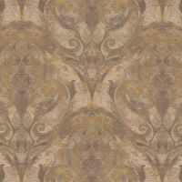 Обои Decori-Decori Bukhara Винил на флизелине (1,06*10,05) Бежевый/Коричневый, Дамаск арт-82774 — фото 1, Обои для стен