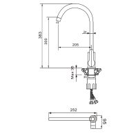 Смеситель для кухни WesnaArt Eko Сатин арт-EKO05-110 — фото 3, Смесители для кухни