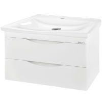 Тумба под раковину Bellezza Санриса 80 подвесная Белая арт-4630113180014 — фото 1, Тумбы под раковину