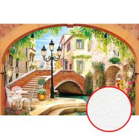 Фреска Ortograf Венеция 5975 Фактура бархат FX Флизелин (4,1*2,7) Разноцветный, Город арт-5975 (бархат FX) — фото 1, Фрески