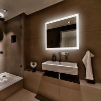 Зеркало Abber See 100 с подсветкой с сенсорным выключателем и диммером арт-AG6107SL-1.0 — фото 2, Зеркала в ванную комнату