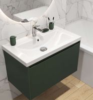 Товар: Тумба под раковину Cersanit Grande 80 подвесная Зеленая арт-64303 - фото 9 Тумба под раковину Cersanit Grande 80 подвесная Зеленая арт-64303 — фото 9, Тумбы под раковину