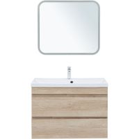 Тумба под раковину Aquanet Нота New 90 подвесная Дуб светлый арт-334199 — фото 4, Тумбы под раковину