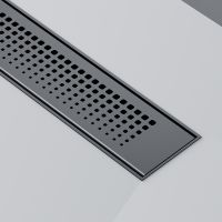 Душевой лоток AM.PM PrimeFlow 50 с Черной матовой решеткой Cut Gradient арт-W02SC-P11-050-01BM — фото 11, Душевые лотки