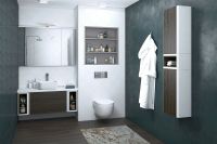 Подвесной шкаф Aquaton Брук 30 Дуб феррара арт-1A202503BCDF0 — фото 5, Шкафы для ванной