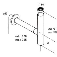 Товар: Сифон для раковины Migliore Ricambi Хром арт-17932 - фото 2 Сифон для раковины Migliore Ricambi Хром арт-17932 — фото 2, Сифоны для раковины