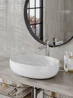 Раковина-чаша Orange 52 Белая глянцевая арт-B05-520W — фото 2, Раковины накладные