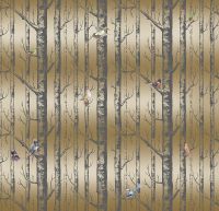 Фреска Ortograf Silver&Gold 32834 Фактура флок FLK Флизелин (2,8*2,7) Коричневый/Серый, Деревья/Цветы арт-32834 (флок FLK) — фото 2, Фрески