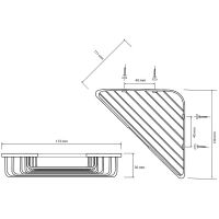 Полка корзина Bemeta Cytro угловая Хром арт-106308172 — фото 4, Полки для ванной и душа