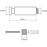 Крючок для полотенец Bemeta Neo Нержавеющая сталь арт-104106165 — фото 3, Крючки для полотенец