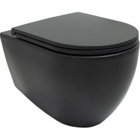 Товар: Унитаз Allen Brau Reality подвесной Черный матовый без сиденья арт-4.32006.31 - фото 2 Унитаз Allen Brau Reality подвесной Черный матовый без сиденья арт-4.32006.31 — фото 2, Подвесные унитазы
