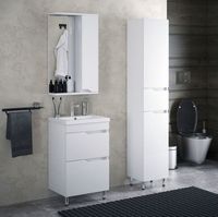 Товар: Зеркало со шкафом Corozo Теона 50 R Белое арт-SD-00001514 - фото 2 Зеркало со шкафом Corozo Теона 50 R Белое арт-SD-00001514 — фото 2, Зеркальные шкафы в ванную