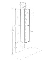 Товар: Шкаф пенал Aquaton Рико 30 подвесной Белый Ясень фабрик арт-1A216603RIB90 - фото 6 Шкаф пенал Aquaton Рико 30 подвесной Белый Ясень фабрик арт-1A216603RIB90 — фото 6, Пеналы для ванной комнаты