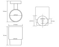 Товар: Стакан для зубных щеток Bemeta Omega Хром арт-104110012 - фото 3 Стакан для зубных щеток Bemeta Omega Хром арт-104110012 — фото 3, Стаканы для зубных щеток