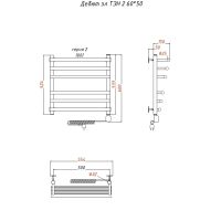 Товар: Электрический полотенцесушитель Тругор Дебют 2 элТЭН 60x50 Хром арт-Дебют2/элТЭН6050 - фото 2 Электрический полотенцесушитель Тругор Дебют 2 элТЭН 60x50 Хром арт-Дебют2/элТЭН6050 — фото 2, Электрические полотенцесушители