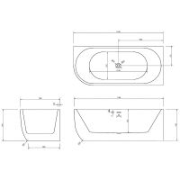 Товар: Акриловая ванна Abber 170х75 без гидромассажа арт-AB9315 R - фото 5 Акриловая ванна Abber 170х75 без гидромассажа арт-AB9315 R — фото 5, Акриловые ванны