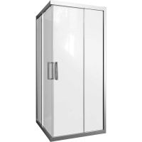 Душевой уголок STWORKI Дублин 90x90 3GW016TTKK000 профиль Хром матовый стекло прозрачное арт-409057 — фото 2, Квадратные душевые уголки