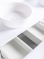 Тумба с раковиной Orange Otto 130 подвесная Белый глянец арт-Ot-130TuMDF+B08-360W — фото 7, Тумбы с раковиной