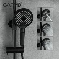 Душевая система Gappo G03-6 Черная матовая Хром арт-G2403-6 — фото 14, Душевые стойки