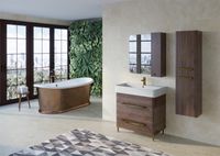 Тумба под раковину Bellezza Олимпия 60 Орех арт-4639309110439 — фото 5, Тумбы под раковину