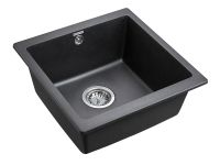 Кухонная мойка Paulmark Gera 50 Черная арт-PM104546-BL — фото 2, Кухонные мойки