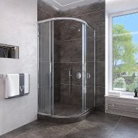 Товар: Душевой уголок Veconi Rovigo RV-107 90x90 профиль Хром стекло прозрачное арт-RV107-90-01-C4 - фото 2 Душевой уголок Veconi Rovigo RV-107 90x90 профиль Хром стекло прозрачное арт-RV107-90-01-C4 — фото 2, Душевые уголки четверть круга