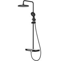 Душевая система Berges Morans Черная матовая арт-075002 — фото 2, Душевые стойки