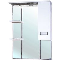 Зеркало со шкафом Bellezza Сиена 80 R с подсветкой Белое арт-4613913001017 — фото 1, Зеркальные шкафы в ванную