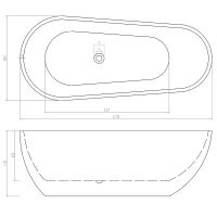 Товар: Акриловая ванна Ceruttispa Mimi170III 170x80 СТ10503 без гидромассажа арт-CT10503 - фото 11 Акриловая ванна Ceruttispa Mimi170III 170x80 СТ10503 без гидромассажа арт-CT10503 — фото 11, Акриловые ванны