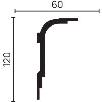 Товар: Карниз Decor-Dizayn 2000x60x120 мм арт-DD516 - фото 4 Карниз Decor-Dizayn 2000x60x120 мм арт-DD516 — фото 4, Карнизы