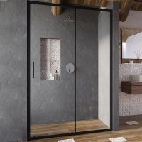 Товар: Душевая дверь Ravak Blix Slim BLSDP2-120 профиль Черный матовый стекло Transparent арт-X0PMG0300Z1 - фото 1 Душевая дверь Ravak Blix Slim BLSDP2-120 профиль Черный матовый стекло Transparent арт-X0PMG0300Z1 — фото 1, Раздвижные душевые двери