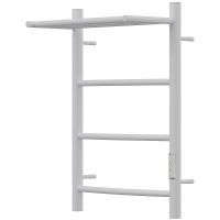 Электрический полотенцесушитель Point Афина П3 400x600 с полкой, диммер справа Белый арт-PN04846PW — фото 3, Электрические полотенцесушители