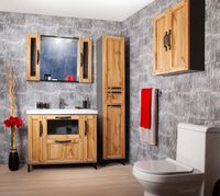 Товар: Подвесной шкаф Бриклаер Лофт 20 Метрополитен грей арт-4627125413346 - фото 4 Подвесной шкаф Бриклаер Лофт 20 Метрополитен грей арт-4627125413346 — фото 4, Шкафы для ванной