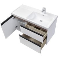 Тумба под раковину Roca Domi 100 R подвесная Белый глянец арт-A857478806 — фото 4, Тумбы под раковину