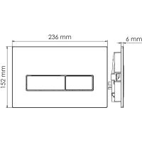 Смывной бачок WasserKRAFT Aller для унитаза с клавишей смыва Никель арт-10TLT.031.ME.BN03 — фото 4, Смывные бачки скрытого монтажа