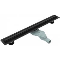 Душевой лоток Esbano Slim 70 S-SIDE-70MB с Черной матовой решеткой арт-ESTRSLMSIDE70MB — фото 1, Душевые лотки