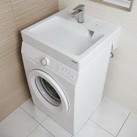 Раковина Paulmark Berg 60 на стиральную машину Белая арт-PM710431 — фото 2, Раковины на стиральную машину