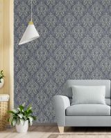 Обои Solo Impuls Винил на флизелине (1,06*10,05) Серый, Дамаск арт-168517-27 — фото 2, Обои для стен