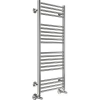 Водяной полотенцесушитель Terminus Аврора П20 400x1000 Хром, нижнее подключение, G 1/2" ВР, с угловым соединением арт-4670078529374 — фото 1, Водяные полотенцесушители