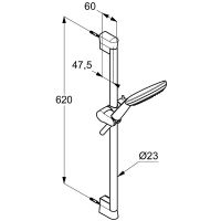 Душевой гарнитур Kludi Freshline Хром арт-6793005-00 — фото 3, Душевые гарнитуры на штанге