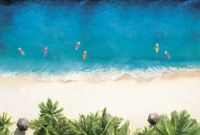 Фреска Ortograf Relax 34262 Фактура бархат FX Флизелин (4*2,7) Синий/Зеленый/Бежевый, Небо/Море/Пейзаж арт-34262 (бархат FX) — фото 2, Фрески