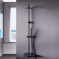 Душевая система Damixa Scandinavian Pure Черная матовая арт-936710300 — фото 3, Душевые стойки