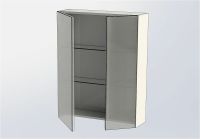 Зеркальный шкаф Aquanet Нью-Йорк 70 L Орех арт-203952 — фото 5, Зеркальные шкафы в ванную