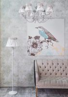 Люстра Maytoni Elegant Bird Льняная Белый антик арт-ARM013-08-W — фото 3, Люстры