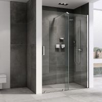 Душевая дверь Abber Komfort 120 профиль Хром стекло прозрачное арт-AG90120 — фото 2, Раздвижные душевые двери